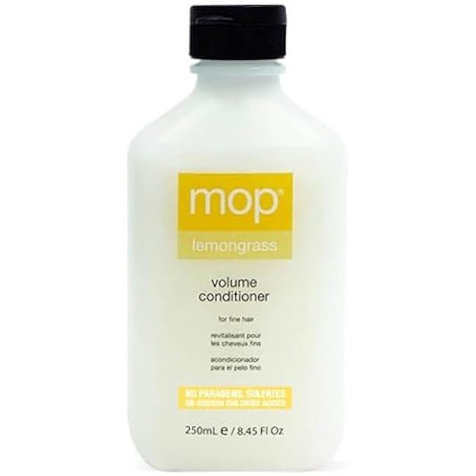 Mop LEMONGRASS VOLUME CONDITIONER FOR FINE HAIR - CHAMOMILE & LEMONGRASS EXTRACTS PROVIDE VOLUME, HYDRATION & SHINE, LIGHTWEIGHT FORMULA - Image 1